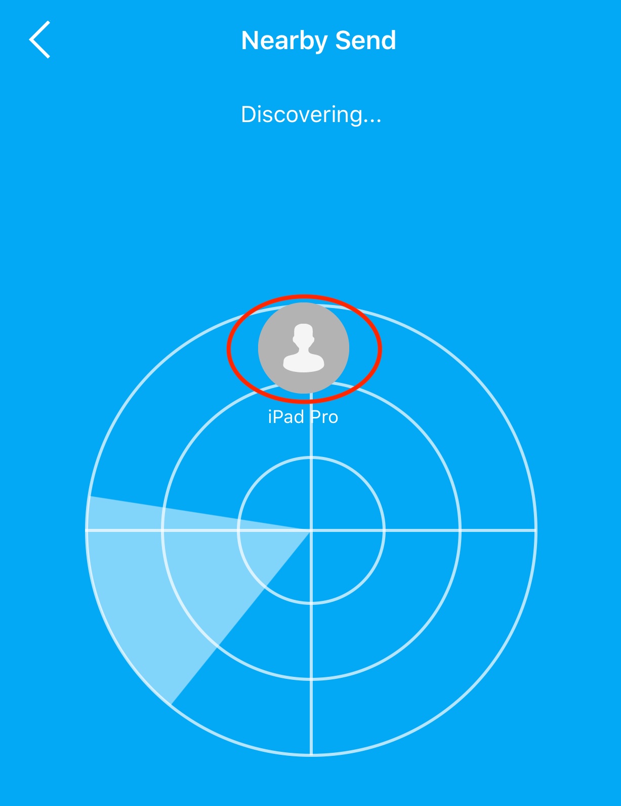 Selecting files to send with Nearby Drop