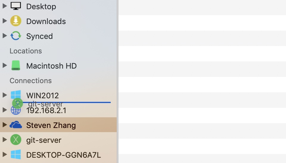 Reordering connections in Owlfiles for macOS